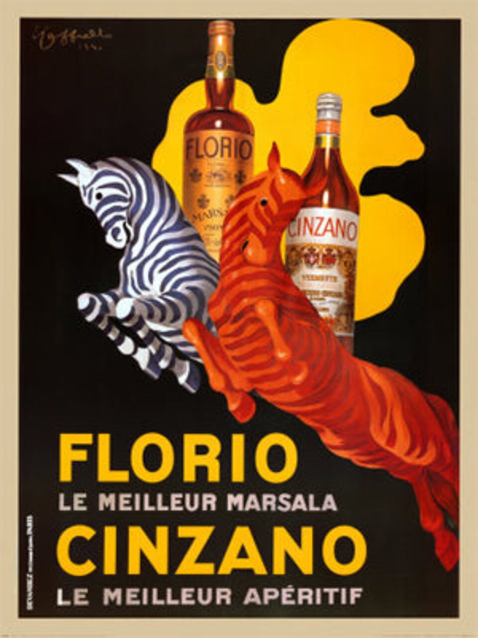 Florio Cinzano by Leonetto Cappiello Art Print - Vintage Italian Poster Wall Art